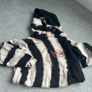 Boys lie black and tan hoodie